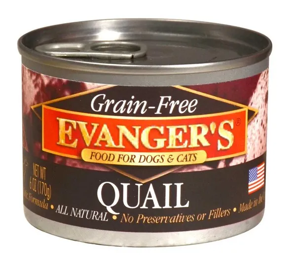 24/6oz Evanger's Grain-Free Quail For Dogs & Cats - Health/First Aid